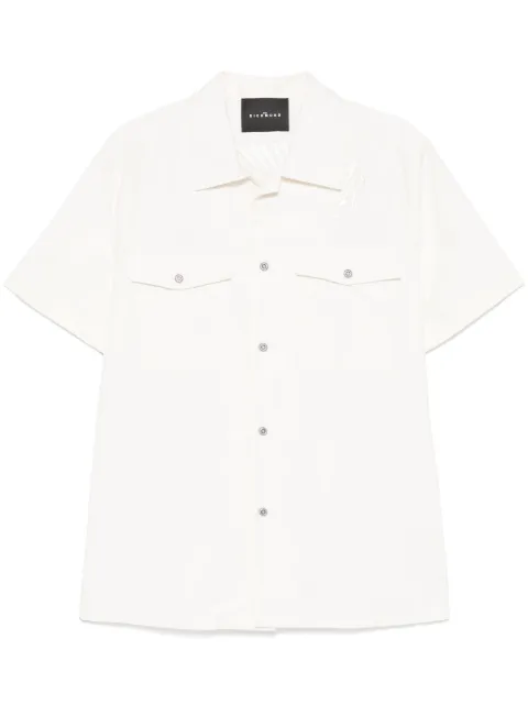 John Richmond logo-embroidered shirt