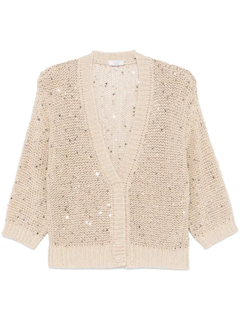 Peserico crochet-knit cardigan