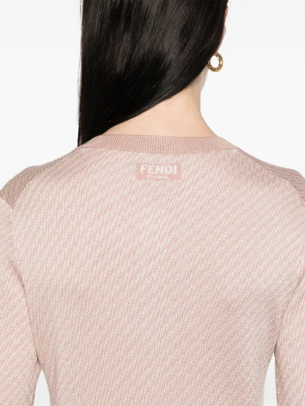 FENDI ピンクのカーディガン Fendi x SKIMS Embossed Cardigan Colorado - FW21 - US