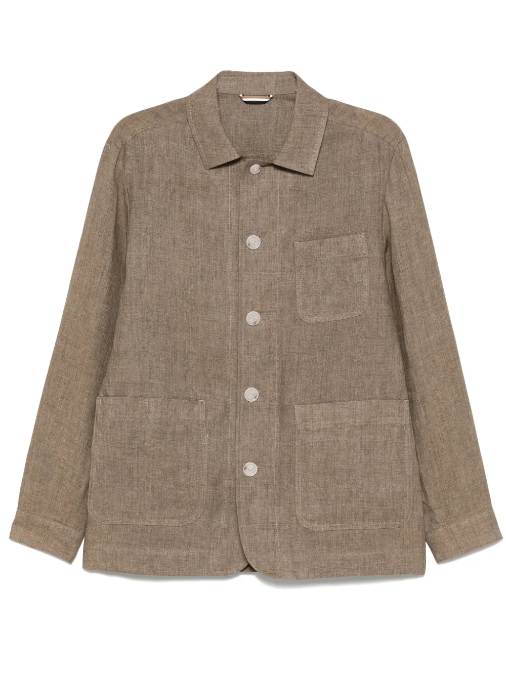 BOSS linen overshirt | Neutrals | Image 1