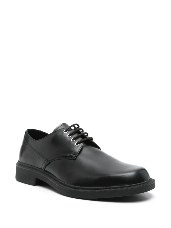 【関税込み】BOSS ブラック レザー レースアップダービー BOSS レザー ダービーシューズ | ブラック | FARFETCH JP