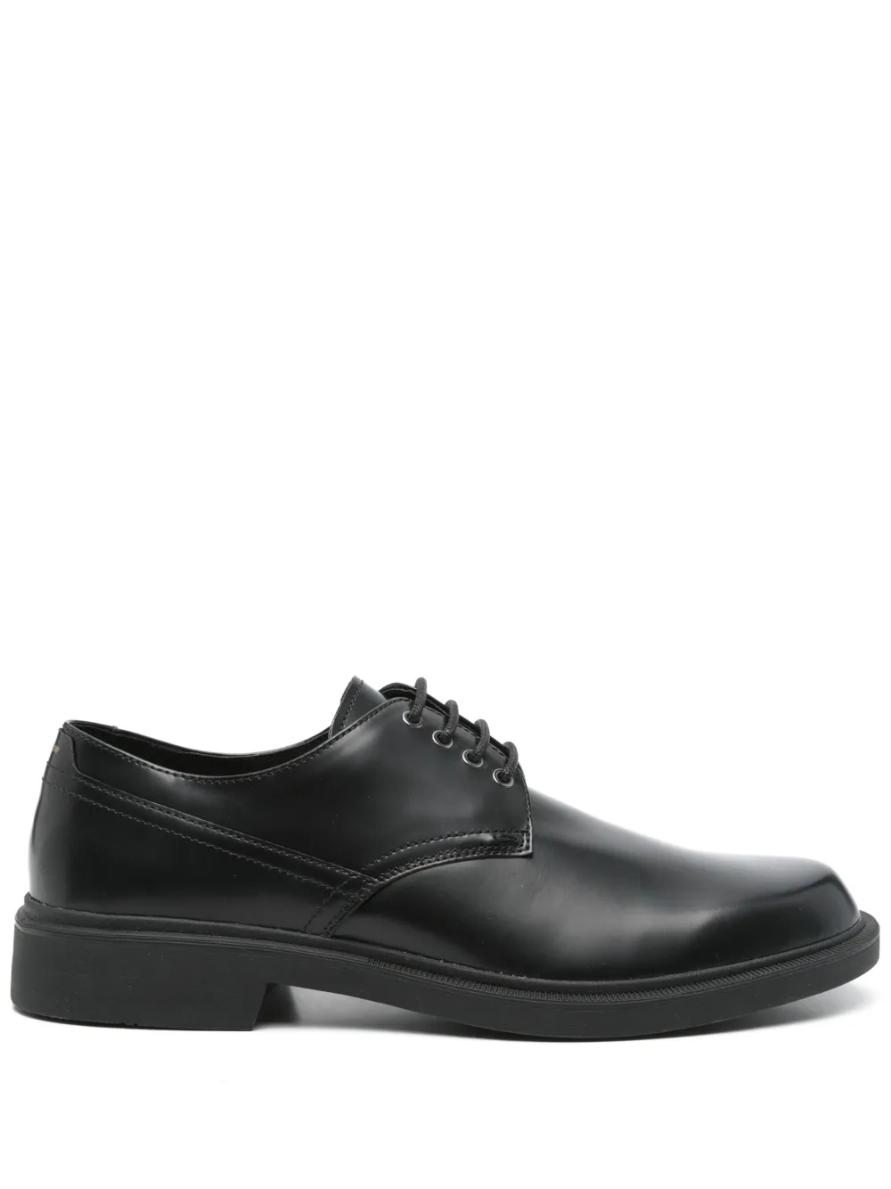 BOSS leather derby shoes Black