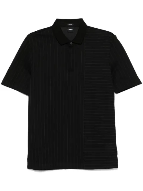 BOSS mixed-stripes polo shirt 