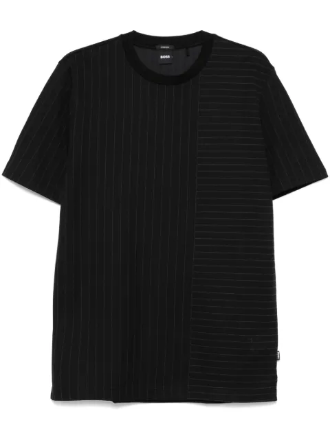 BOSS mixed-stripes T-shirt 