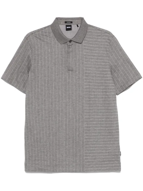 BOSS mixed-stripes polo shirt 