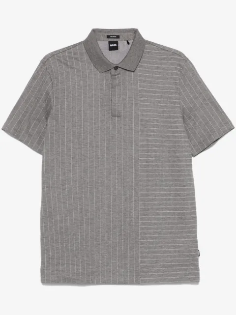 BOSS mixed-stripes polo shirt
