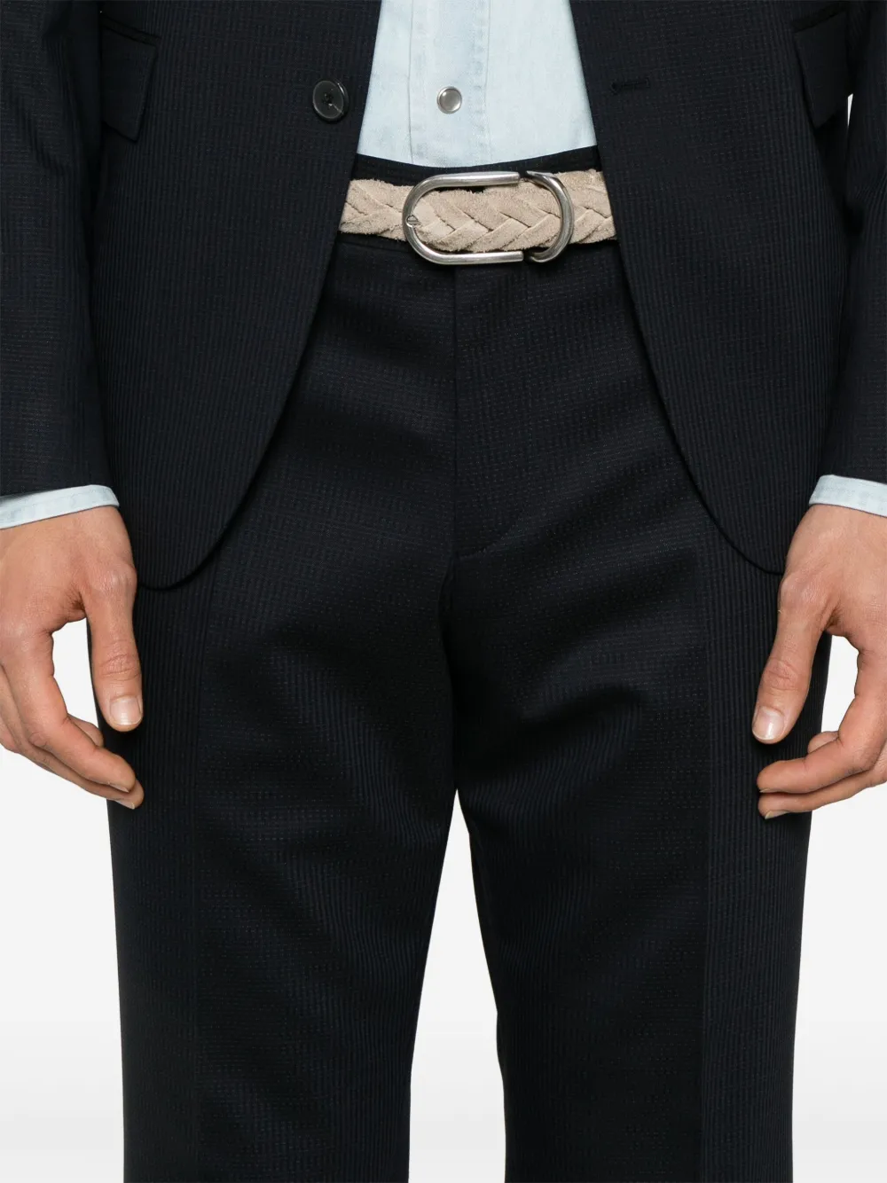 BOSS Pak met enkele rij knopen Blauw