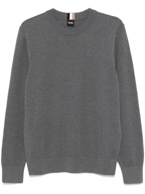 BOSS Sweatshirt mit Rundhalsausschnitt