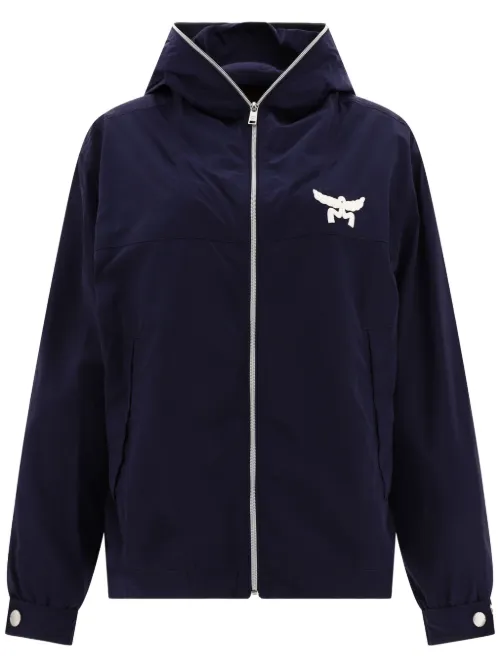 MCM veste bomber à logo - Bleu - MCM - Modalova