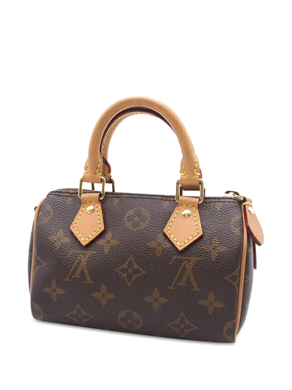 Louis Vuitton Pre-Owned 2000-2024 Monogram Nano Speedy Bandouliere boekentas - Bruin