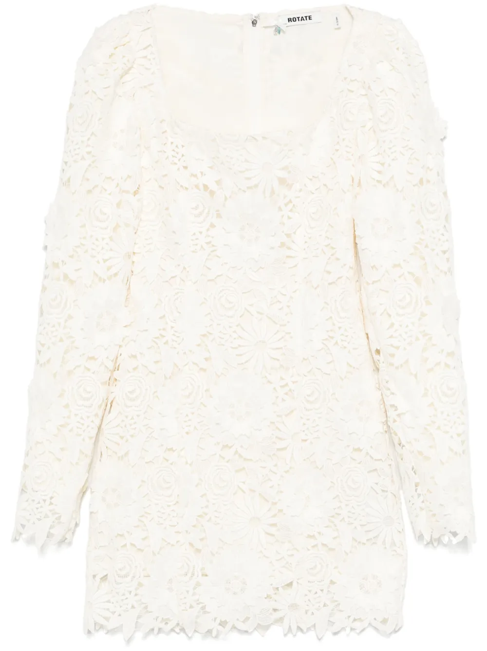 ROTATE BIRGER CHRISTENSEN vestido corto con encaje en 3D | neutro | Image 1