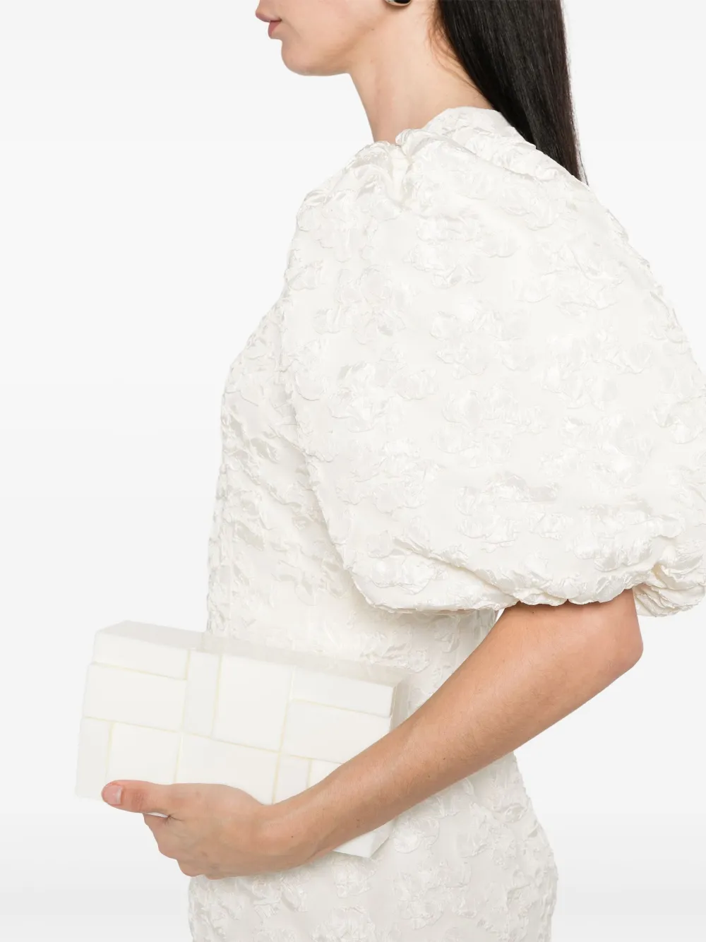 ROTATE BIRGER CHRISTENSEN Mini-jurk met jacquard Wit