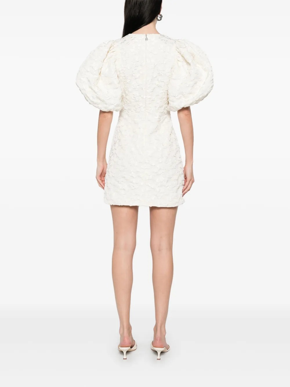 ROTATE BIRGER CHRISTENSEN Mini-jurk met jacquard Wit