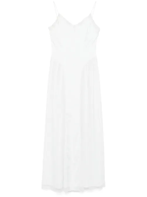Robe longue en satin ornée de dentelle - ROTATE BIRGER CHRISTENSEN - Modalova