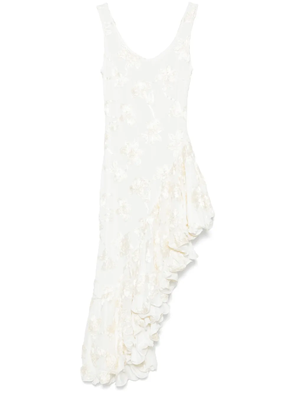 Image 1 of ROTATE BIRGER CHRISTENSEN flower-mesh ruffle dress