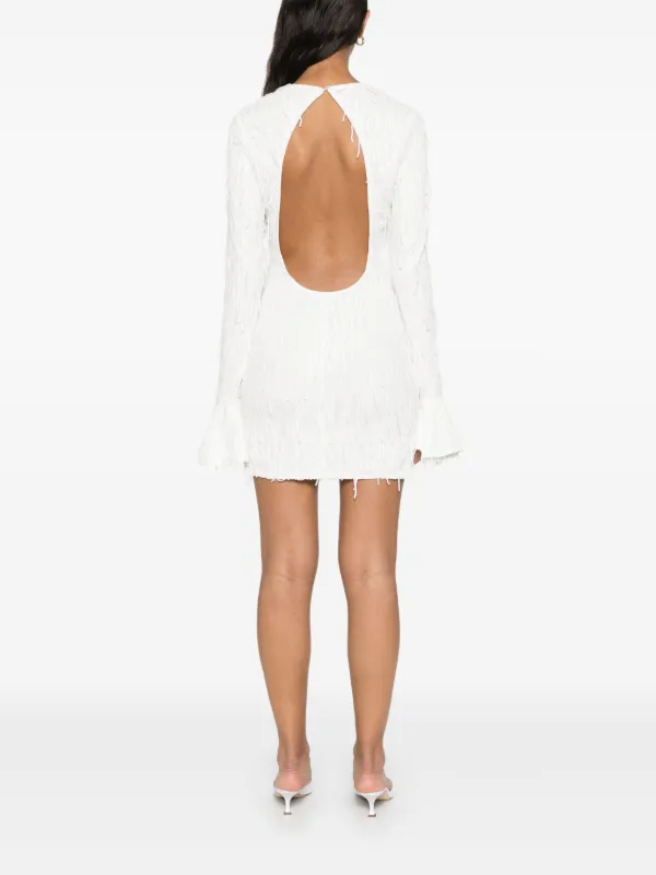 ワンピース Rotate Mini dress with open back Mini Open Back Dress White - ROTATE Birger Christensen