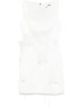 ROTATE BIRGER CHRISTENSEN 3D lily mini dress - White