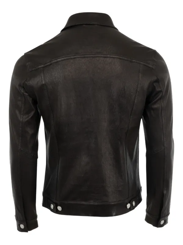 Giorgio Brato レザーシャツジャケット | ブラック | FARFETCH JP