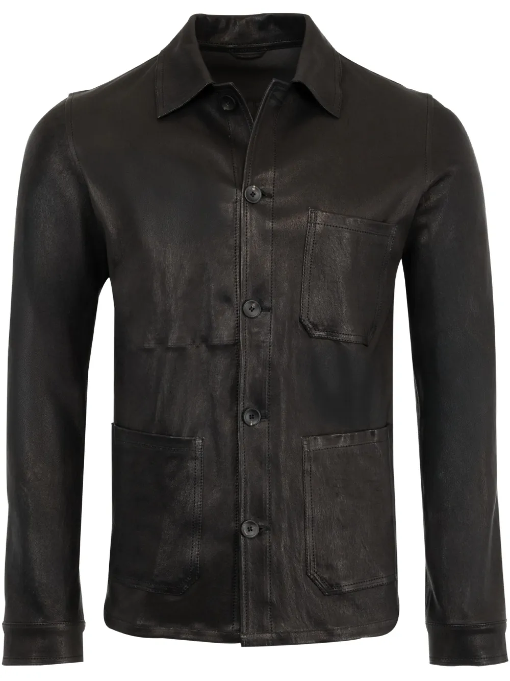 Image 1 of Giorgio Brato leather shirt jacket