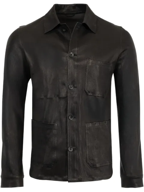 Giorgio Brato leather shirt jacket