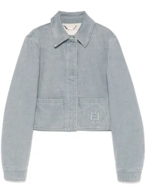 ジャケット FENDI Woman Jacket Grey FLF811ASMB F1RX3 Women's Designer Jackets | FENDI SG