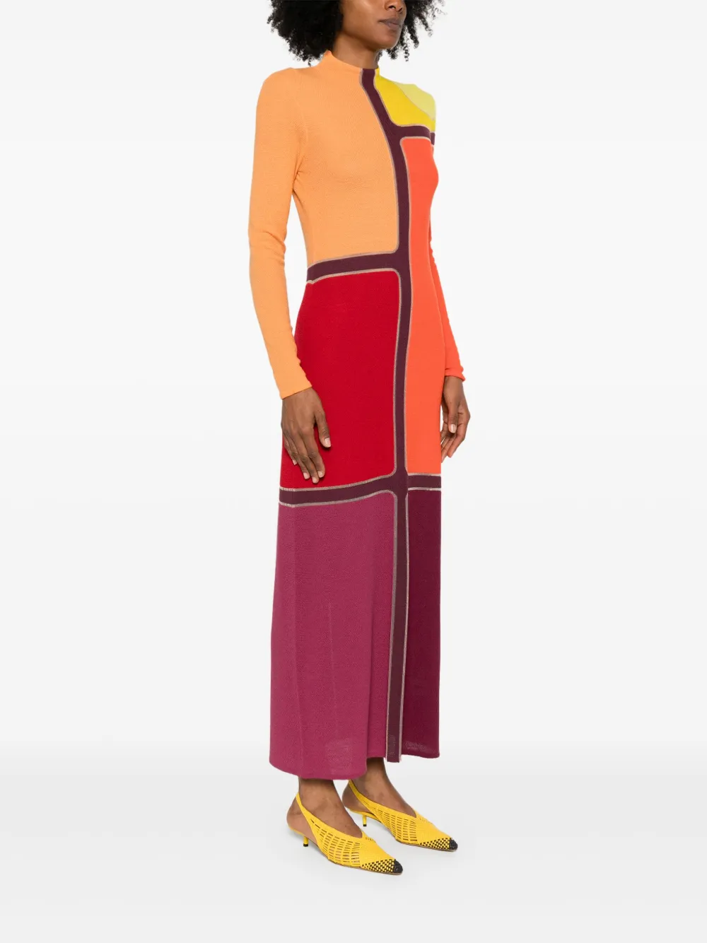 Gabriela Hearst Apollonis maxi-jurk Oranje