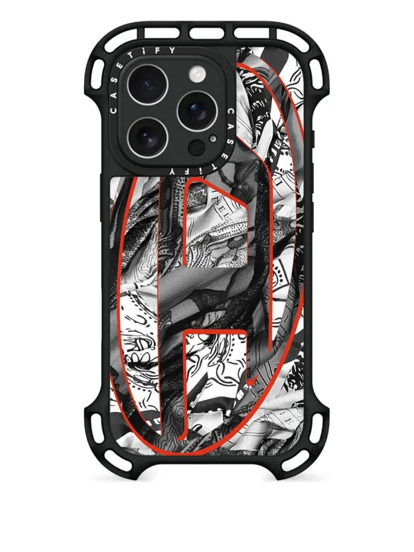 DIESEL CASETIFY ケース iPhone 16 Pro Diesel x CASETiFY iPhone 16 Pro ケース | ブラック | FARFETCH JP