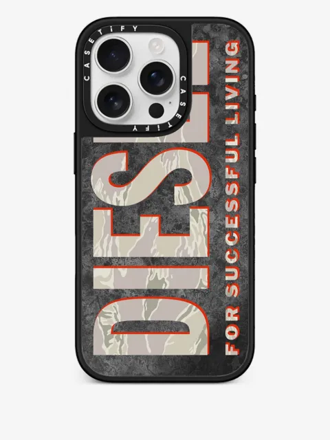 Diesel funda para iPhone 16 Pro moldeada en colaboración con CASETiFY