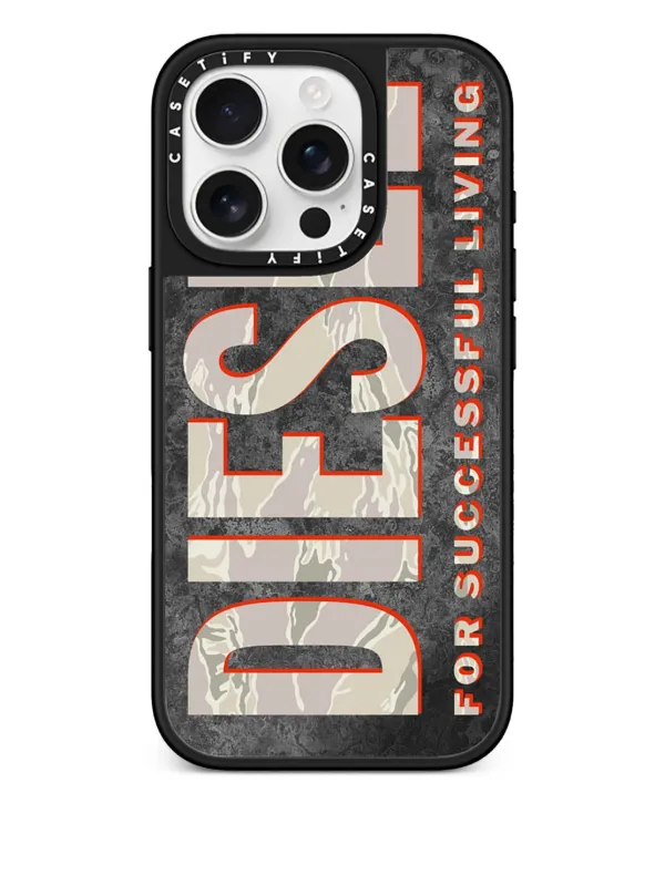 【美品】casetify DIESELコラボ　iPhone16Proケース Diesel x CASETiFY Moulded iPhone 16 Pro Case | Black