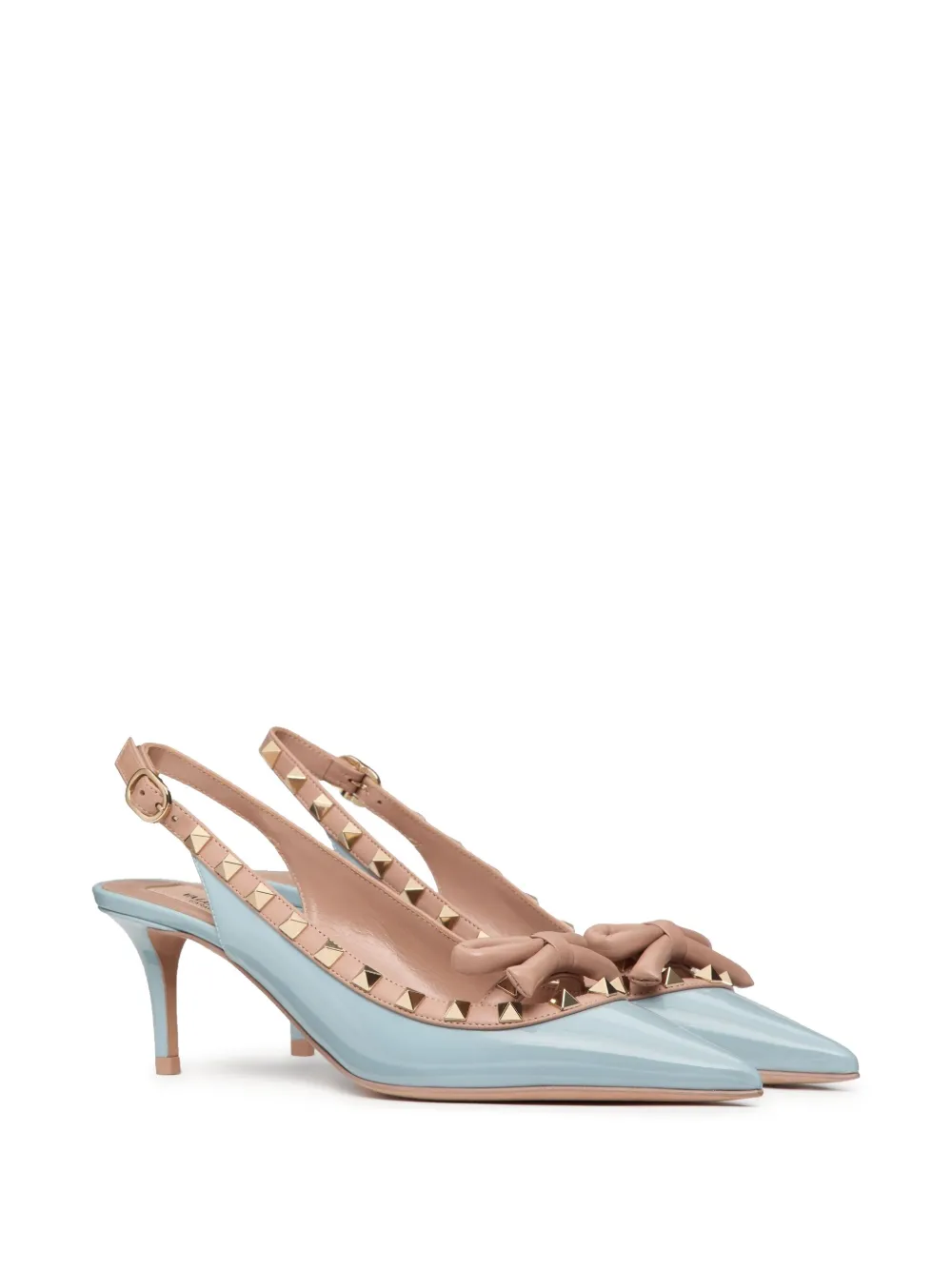 Valentino Garavani 60mm leather Rockstud pumps - Blauw