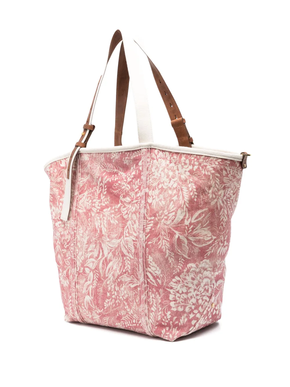 Golden Goose Canvas shopper met toile de jouy-print Rood