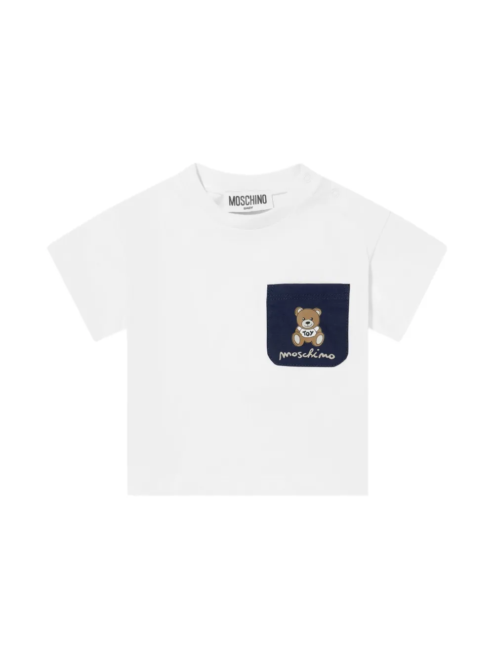 Moschino Kids Katoenen top en shorts Blauw