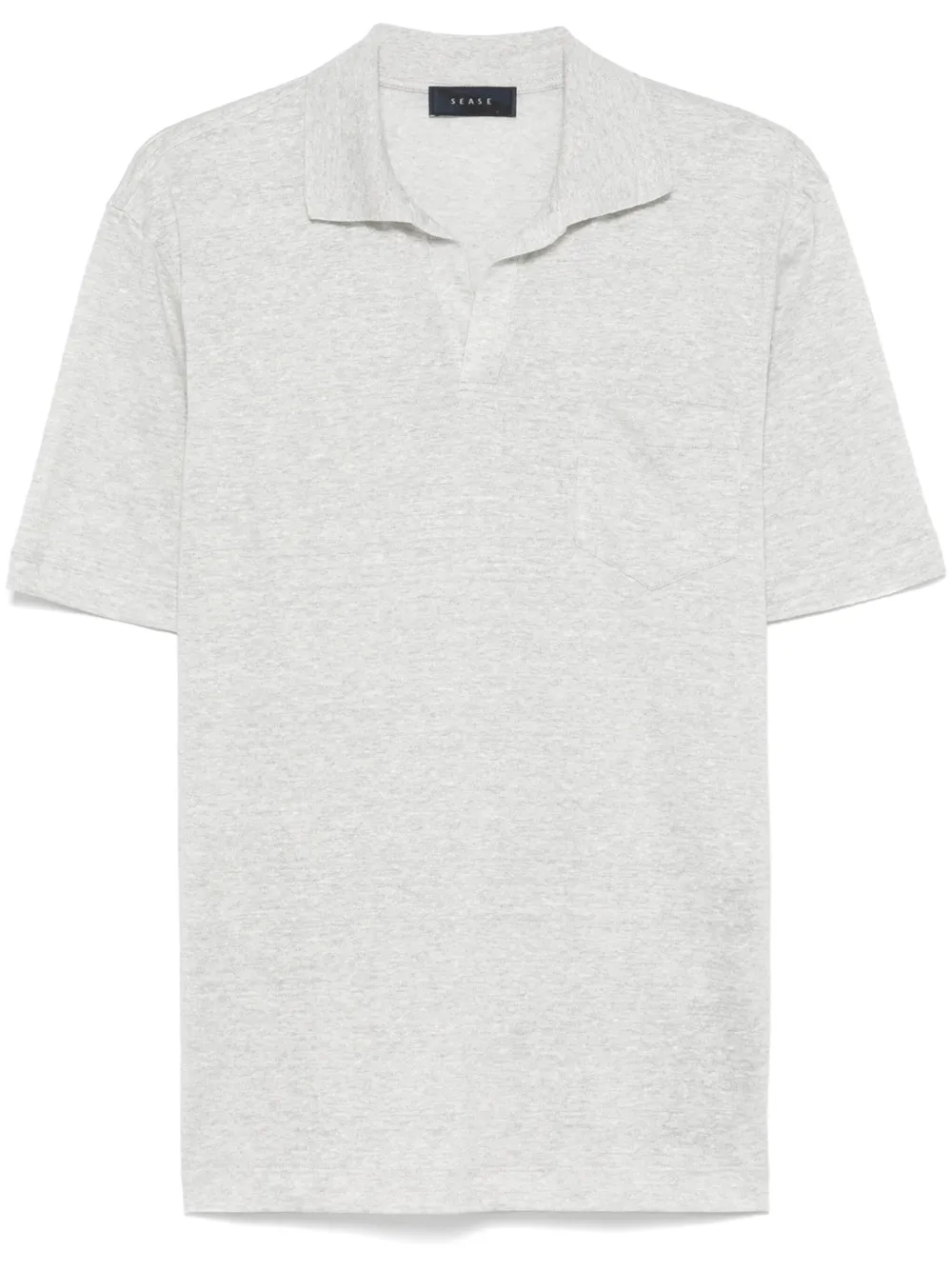 split-neck T-shirt