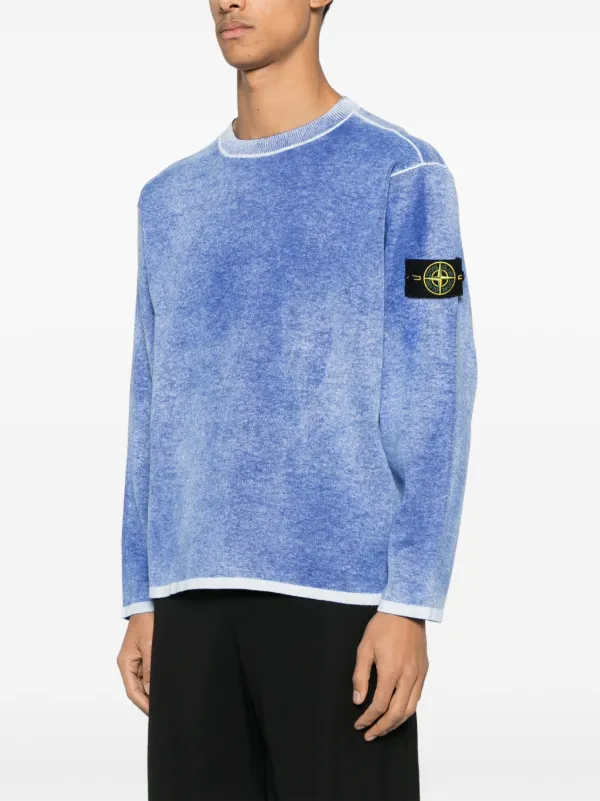 Stone Island コンパスバッジ スウェットシャツ | ブルー Stone Island コンパスバッジ スウェットシャツ | ブルー