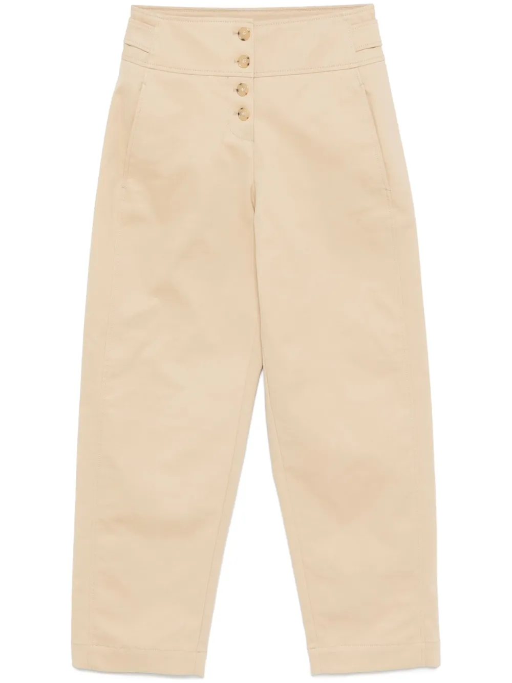 BOSS Broek met toelopende pijpen Beige