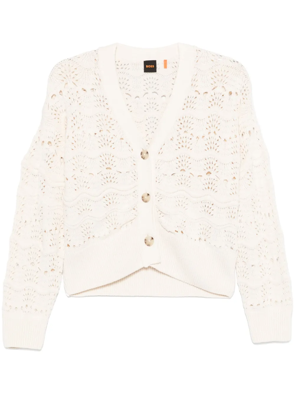 BOSS Gehaakt vest Wit
