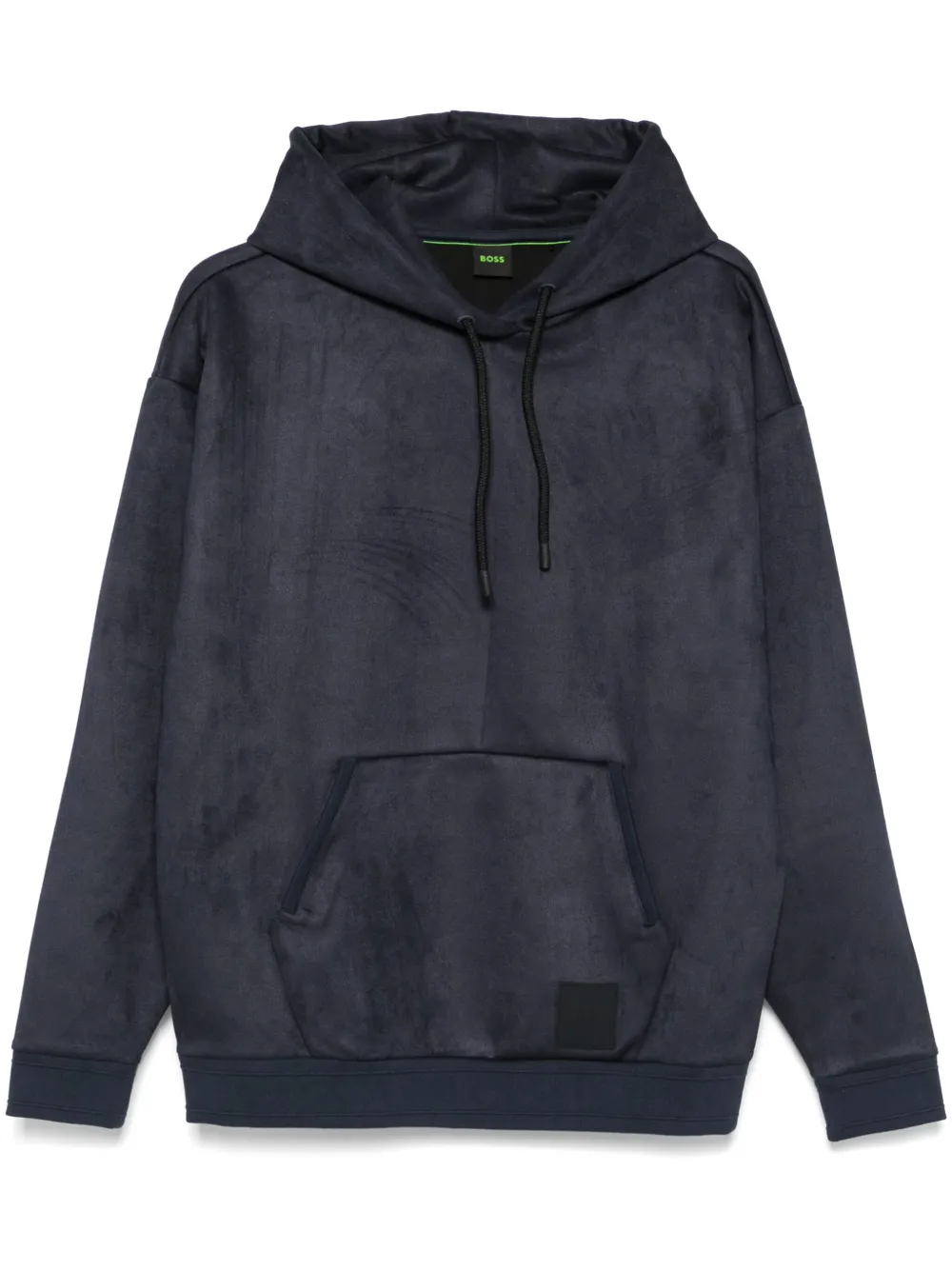 BOSS logo-patch hoodie | Blue | Image 1