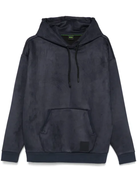 BOSS logo-patch hoodie 