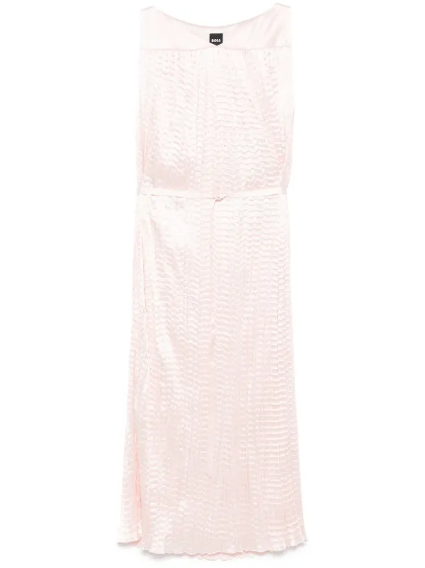 BOSS Davaria Midi Dress | Pink | FARFETCH