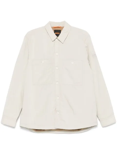 BOSS sobrecamisa capitonada con capucha