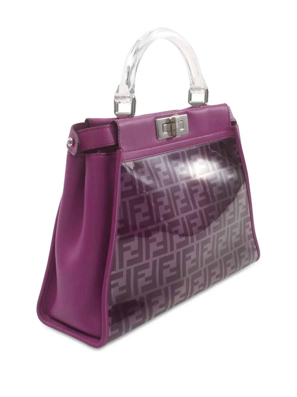 Fendi Pre-Owned 2010-2024 medium Limited Edition PVC Peekaboo boekentas - PURPLE