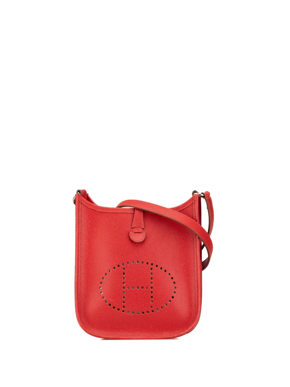 Hermès Pre-Owned 2004 クレマンス エヴリン TPM ショルダーバッグ - レッド Hermès Pre-Owned 2004 クレマンス エヴリン TPM ショルダーバッグ - レッド