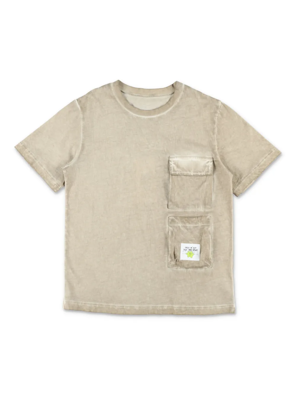 MM6 Maison Margiela Kids T-shirt met logopatch Beige