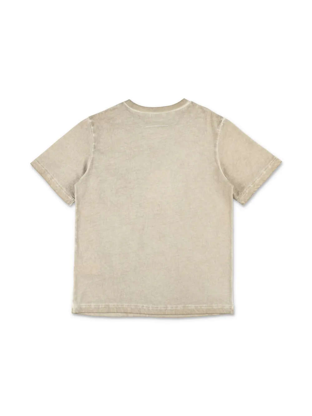 MM6 Maison Margiela Kids logo-patch T-shirt - Beige