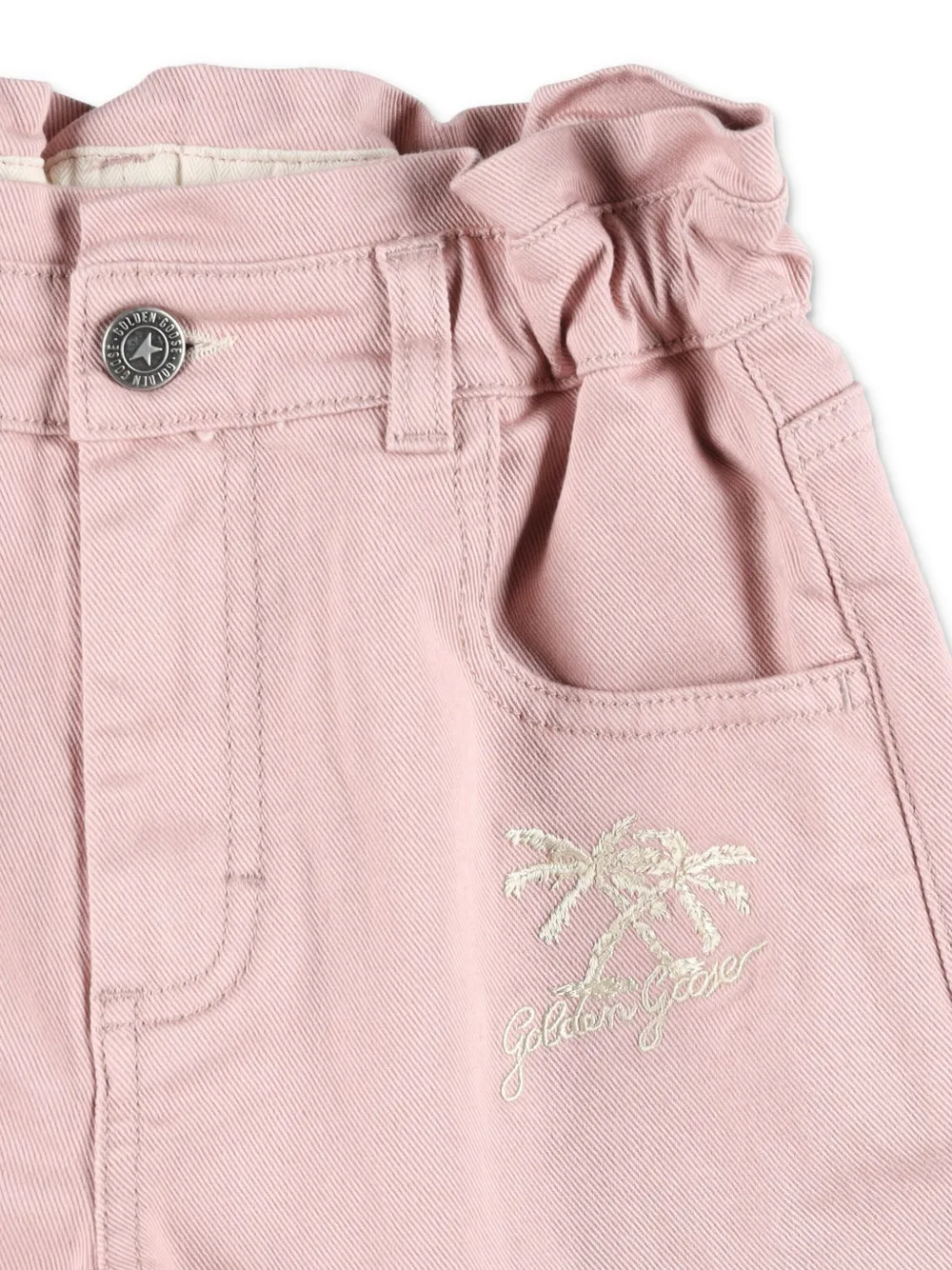 Golden Goose Kids Shorts met geborduurd logo Roze