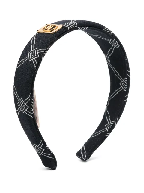 Elisabetta Franchi La Mia Bambina monogram-pattern headband