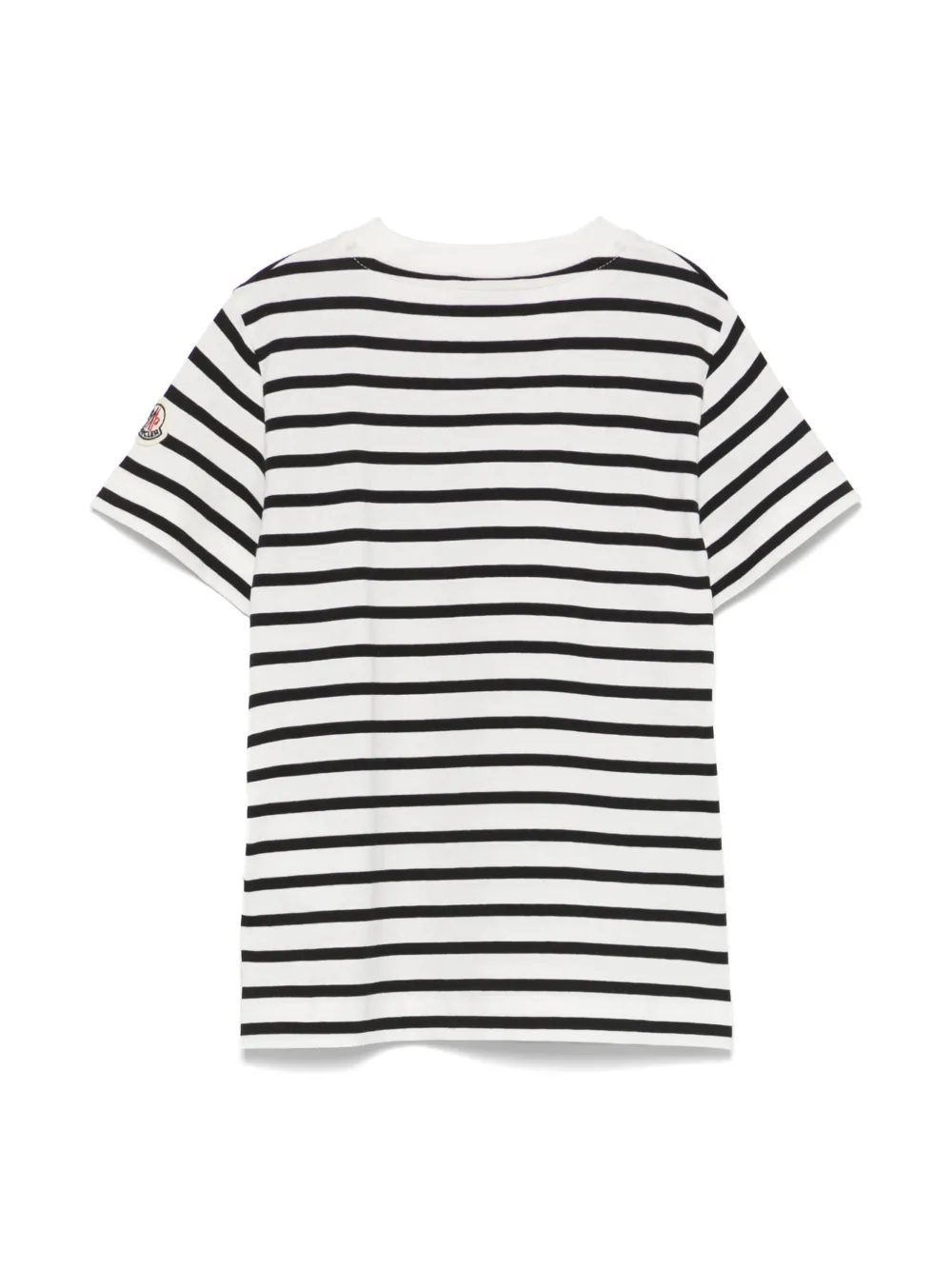 Moncler Enfant Gestreept T-shirt - Wit