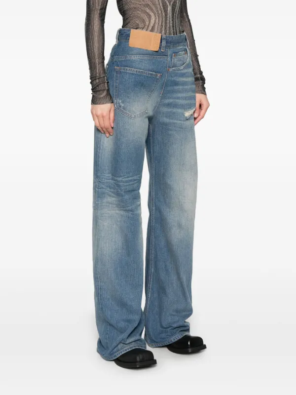 MM6 Maison Margiela ツイスト ジーンズ | ブルー | FARFETCH JP