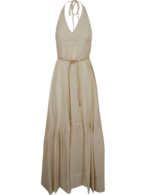 Blugirl vestido largo con espalda descubierta