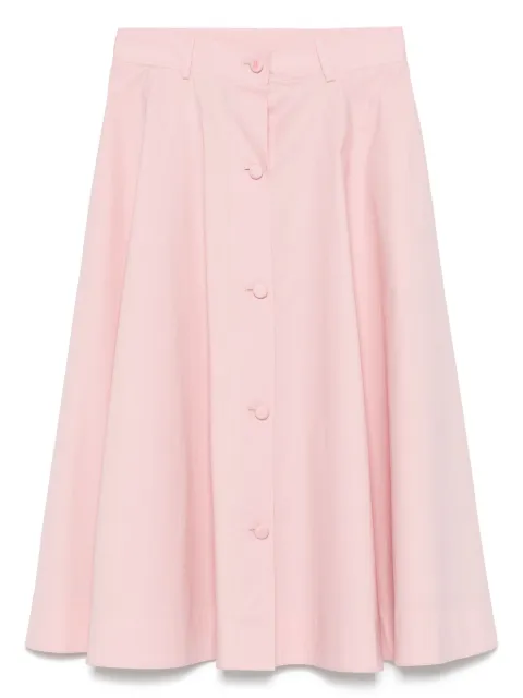 Moschino poplin midi skirt